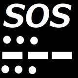 SOS morse code send icon