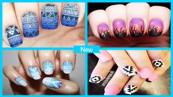 Gradient Matte Aztec Nail Design screenshot 3