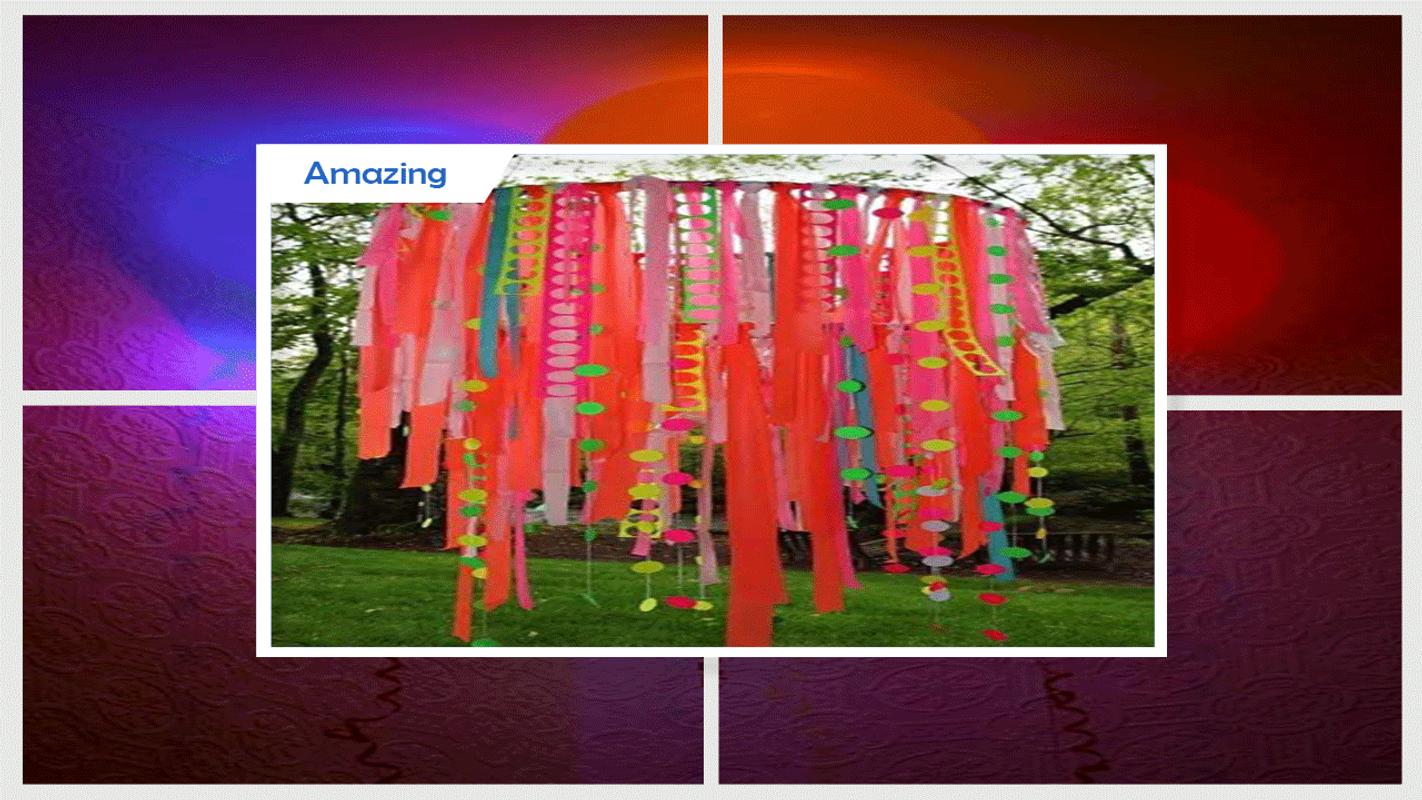 DIY Crepe Paper Lamp party  Decoration  for Android APK 