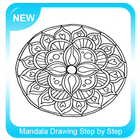 Mandala Drawing Step by Step icône