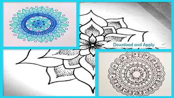 Mandala Drawing Step by Step постер