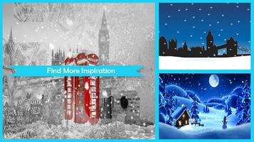 Snow in London Live Wallpaper Affiche