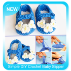 Simple DIY Crochet Baby Slipper simgesi