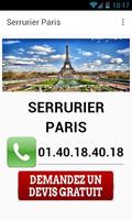 Serrurier Paris poster