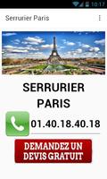 Serrurier Paris الملصق