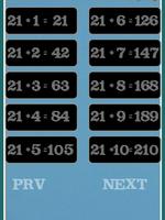 Maths Multiplication Table captura de pantalla 1