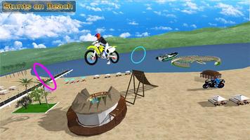 Motocross Beach Stunt Bike 3D screenshot 3