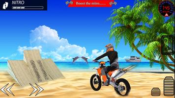 Motocross Beach Stunt Bike 3D poster