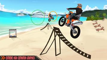 برنامه‌نما Motocross Beach Stunt Bike 3D عکس از صفحه