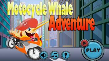 Motocycle Whale Adventure Affiche