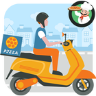 Moto Pizza Delivery Rider ikon