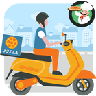 Moto Pizza Delivery Rider أيقونة