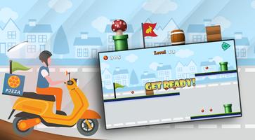 Moto Pizza Delivery Rider تصوير الشاشة 2