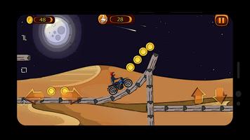 Desert trail stunt bike - crazy motorcycle extreme تصوير الشاشة 1