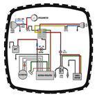 Motorcycle Wiring Diagram simgesi