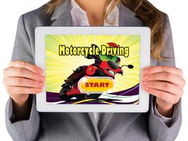 Motorcycle Driving Hill Climb Plakat