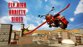 Flying Simulator Motorbike - Flying Bike Games screenshot 2