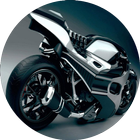 ikon sepeda motor yang 3D
