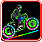 neon rider glow climb : dark  motocross hill আইকন