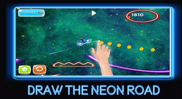 neon rider glow climb : dark  motocross hill স্ক্রিনশট 2