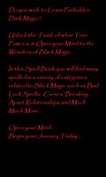 Black & Dark Magic Spells Book poster