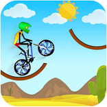 Mountainbike heuvel stunt racen
