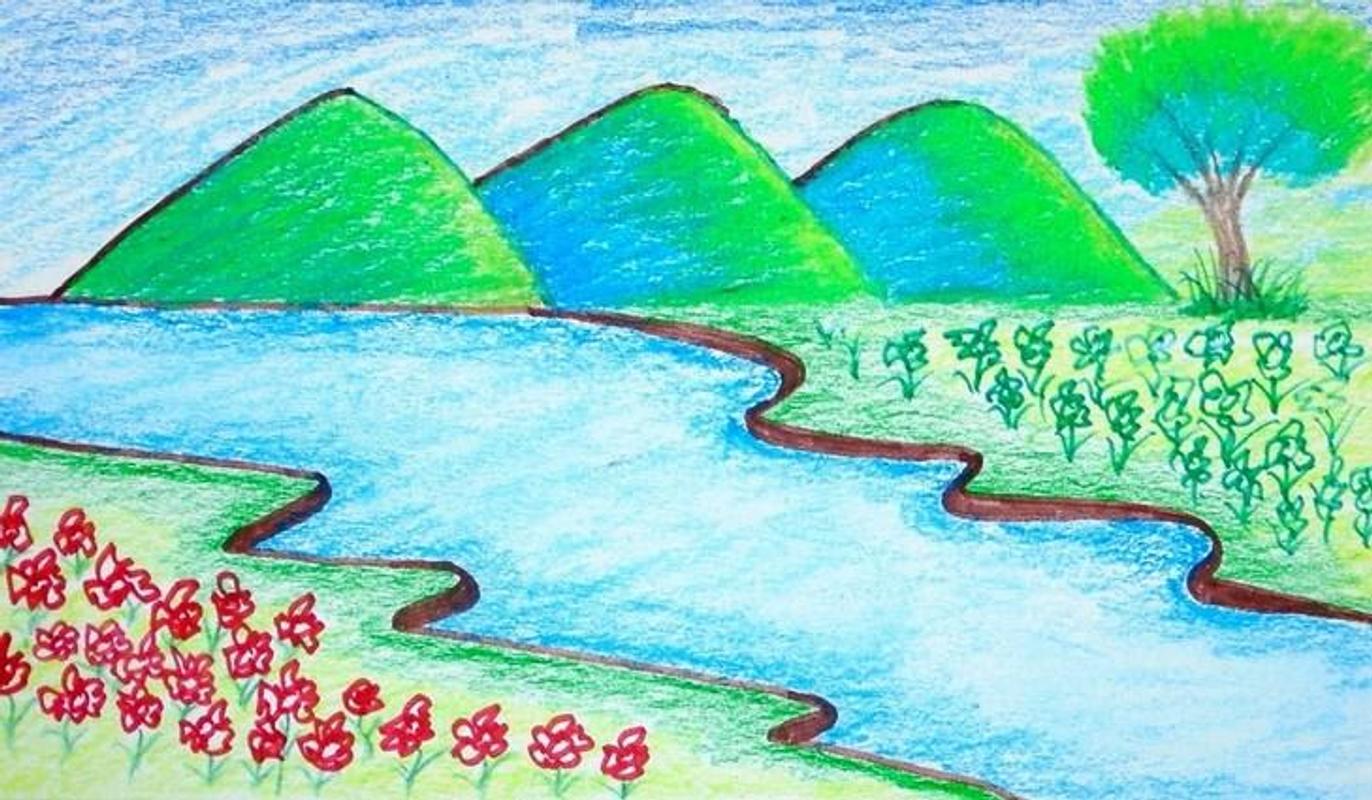 Рисование реки