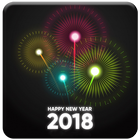 Live GIF HD Wallpaper New Year 2018 أيقونة