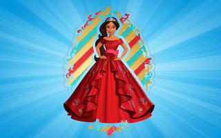 Adventure Princess elena run game Affiche