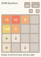 2048 Dyslexia screenshot 1