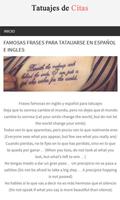 Frases para tatuajes screenshot 1