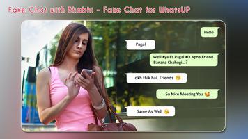 Fake Chat with Bhabhi – Fake Chat for WhatsUP Ekran Görüntüsü 1