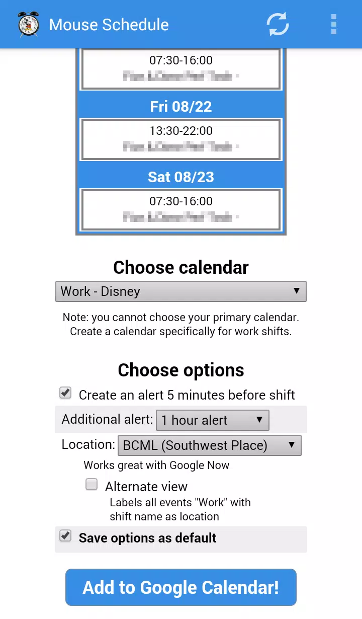 Mouse Schedule APK for Android Download