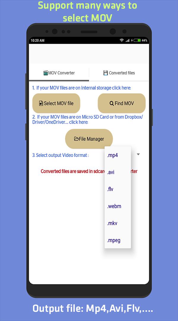 Convert mov to mp4 APK for Android Download