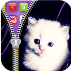آیکون‌ Zipper Lock Screen Cat Theme
