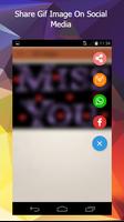 Miss You Gif ภาพหน้าจอ 2