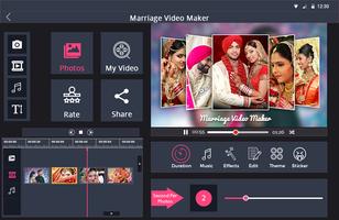 Marriage photo video Maker Cartaz