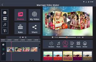 Marriage photo video Maker imagem de tela 1