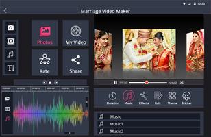 Marriage photo video Maker imagem de tela 2