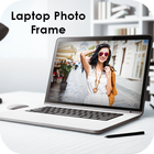 Laptop photo frame icon