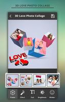 3D Love Photo collage Affiche