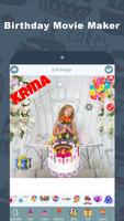 Birthday Video Maker with Name syot layar 1