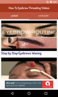 How To Eyebrow Threading Videos / Eyebrow Shaping ảnh chụp màn hình 1