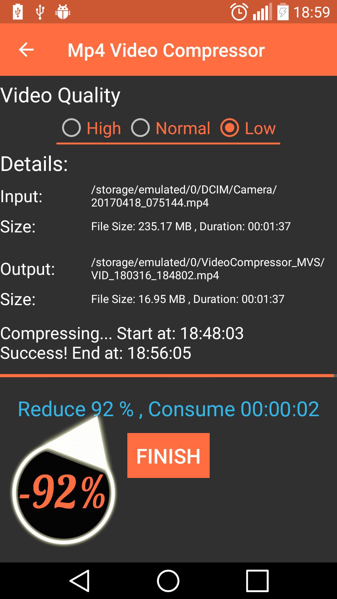 Compresseur Vidéo MP4 APK pour Android Télécharger