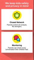 PlayKids Talk - Safe Chat App پوسٹر