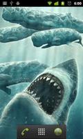 moving shark wallpaper اسکرین شاٹ 1