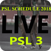 PSL Schedule 2018