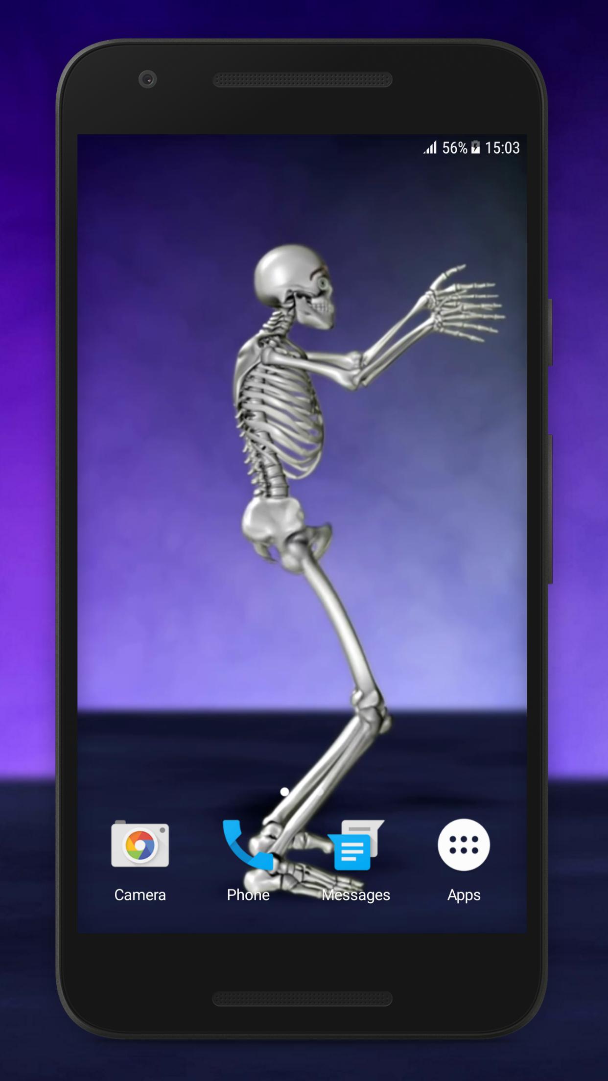 Dance With Skeleton Video Live Wallpaper For Android Apk Download - animated dancing skeleton roblox