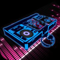 Virtual DJ Mix Mobile Plakat