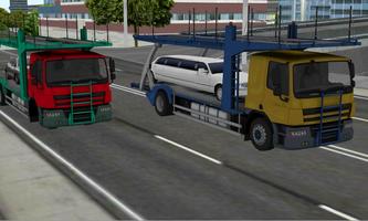 Cargo cars truck transporter Affiche